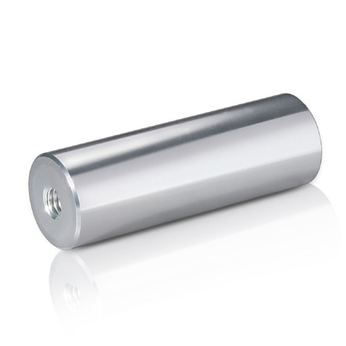 5/16-18 Threaded Barrels Diameter: 1'', Length: 3'', Clear Anodized [Required Material Hole Size: 3/8'' ]