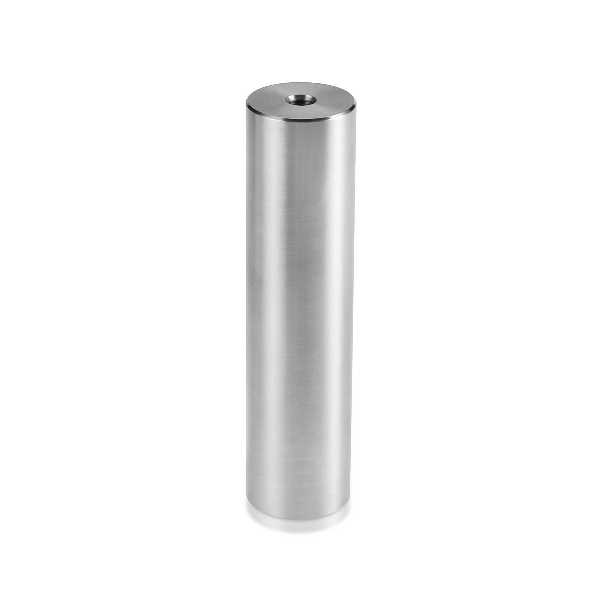 3/8-16 Threaded Barrels Diameter: 1 1/2'', Length: 6'',  Stainless Steel 316, Brushed Satin Finish [Required Material Hole Size: 3/8'' ]
