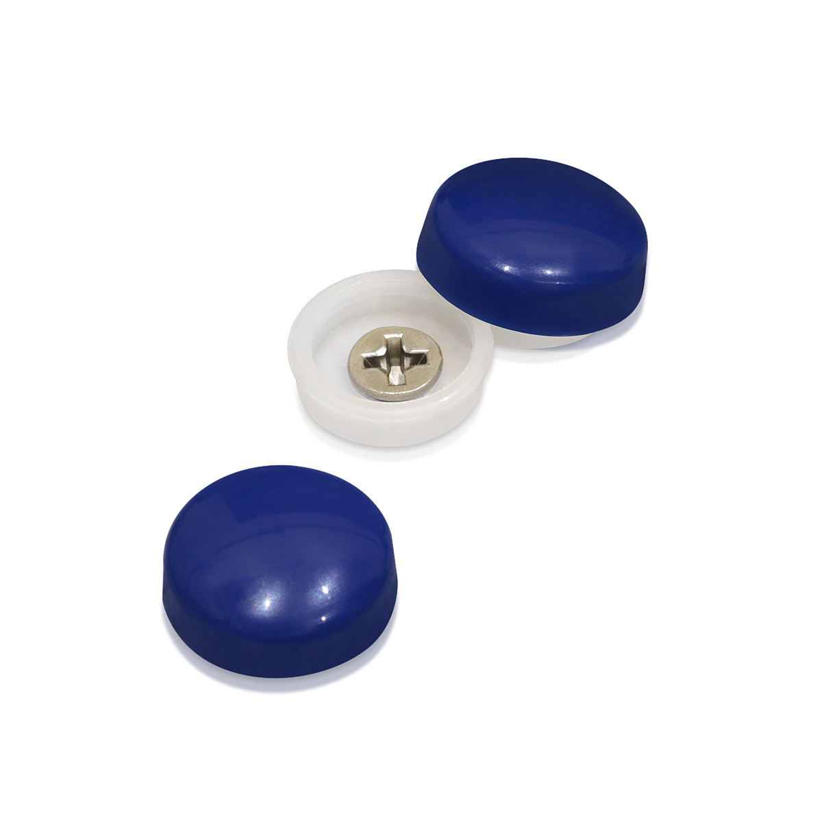Snap-Cap For Screw #10 & #12 - Space Blue Gloss (Washers sold separately)