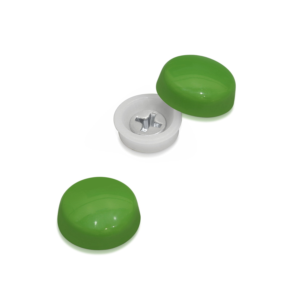 Snap-Cap For Screw #6 & #8 - Fern Green Gloss (Washers sold separately)