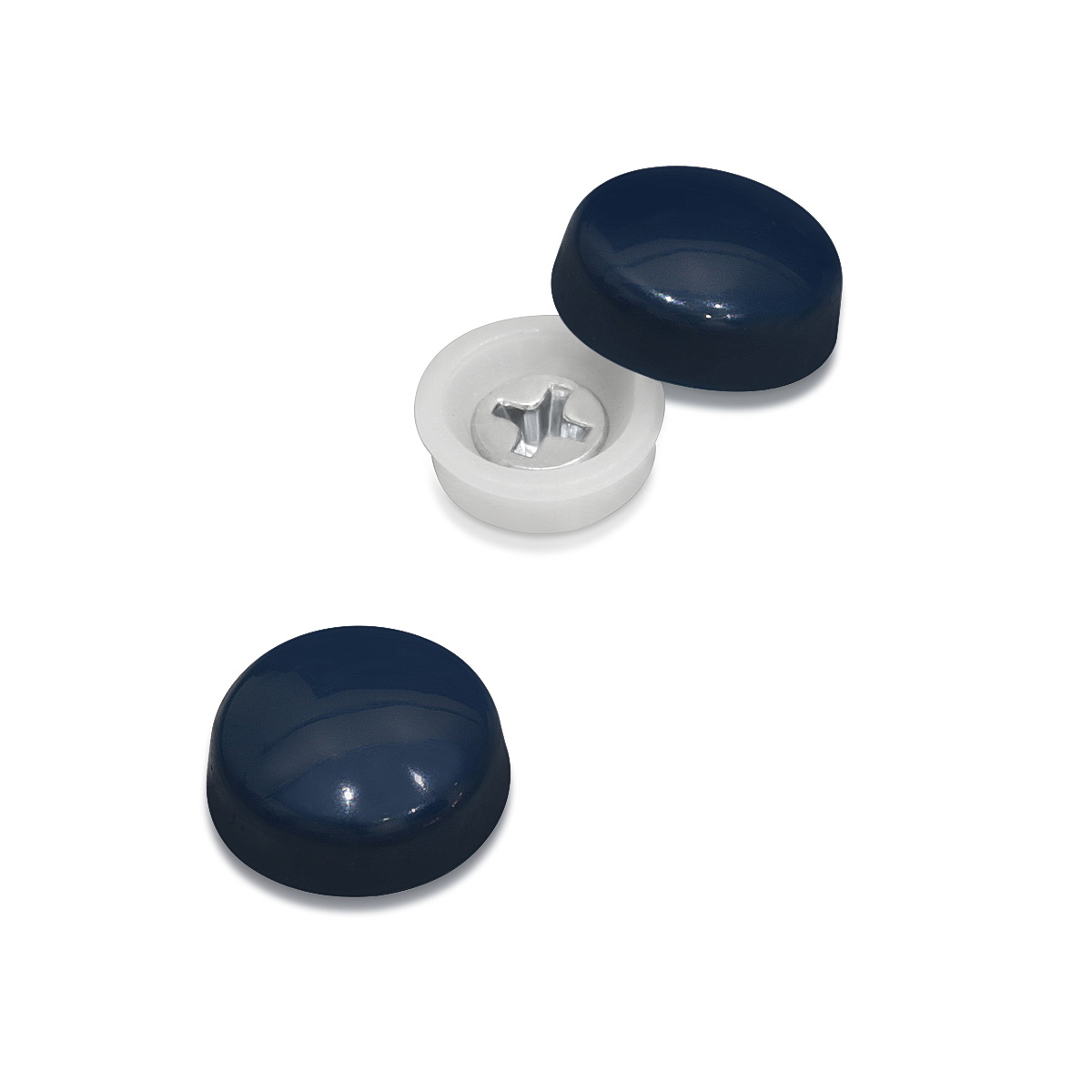 Snap-Cap For Screw #6 & #8 - Royal Blue Gloss (Washers sold separately)