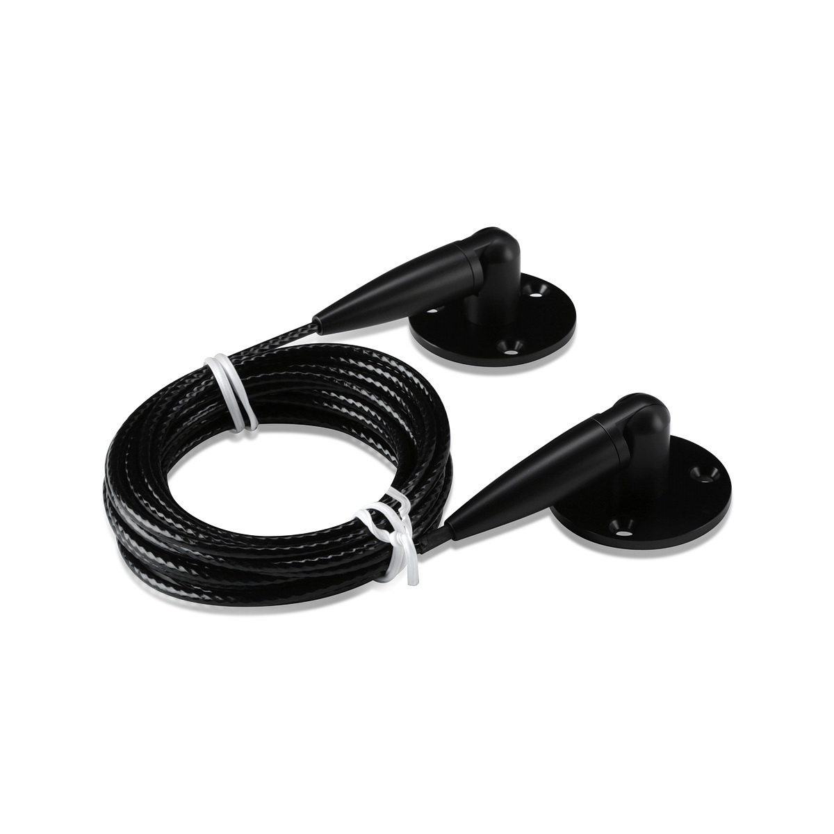 Signature Cable Systems, Aluminum Matte Black Anodized Kit (included 1 x Bottom, 1 x Top Adjustable Angle, 1 x Steel Cable 1/8'' Length 13' 1'')