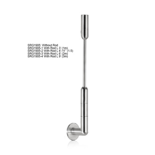 Ceiling To Wall Rod Kit - 3' - Stainless Steel