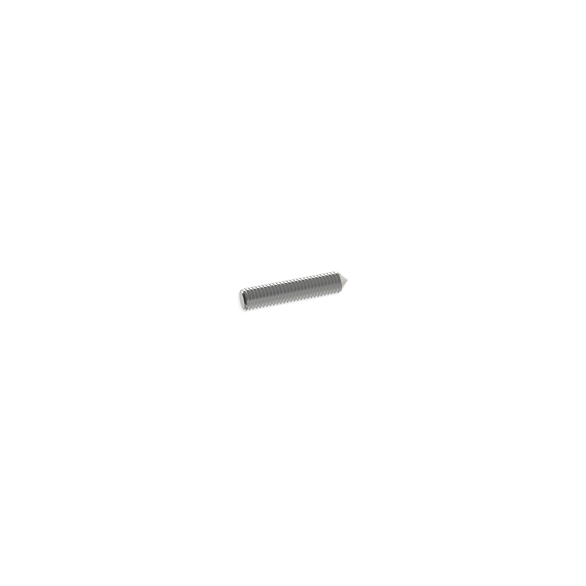 5/16'' Diameter X 1'' Long, Stainless Steel 5/16-18 Threaded Stud (1 End Flat - 1 End Conical)