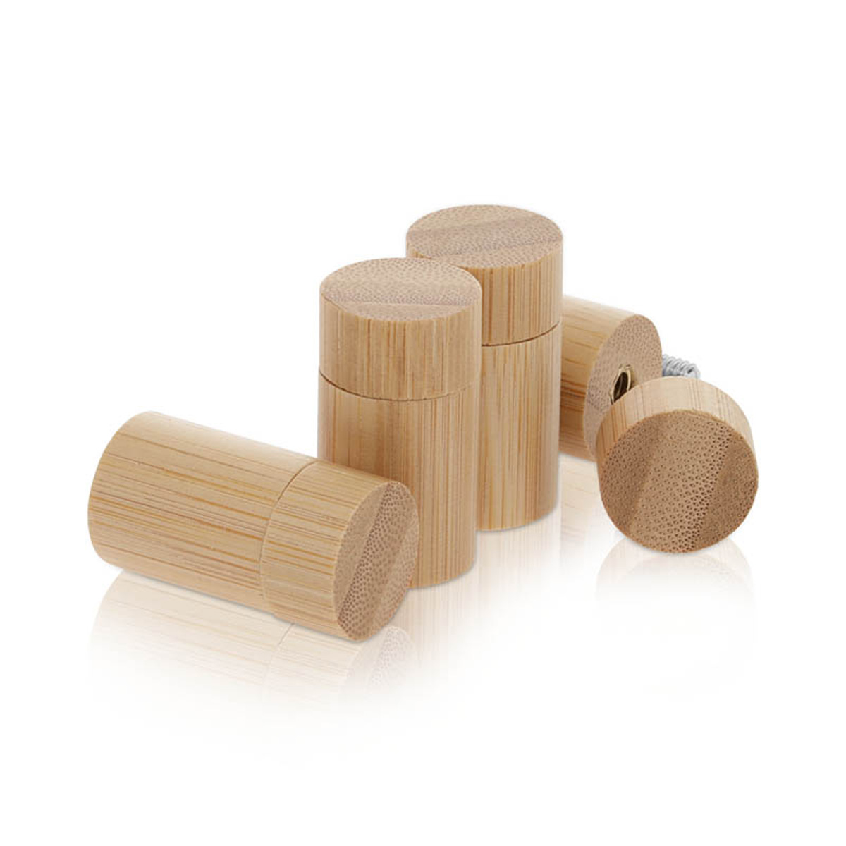 (Set of 4) 3/4'' Diameter X 1'' Barrel Length, Wooden Flat Head