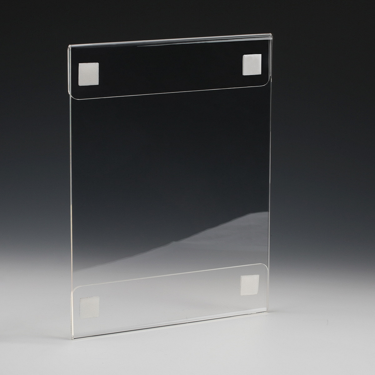Clear Acrylic Frame for Media 8.5'' x 11'' (With  3M Velcro)
