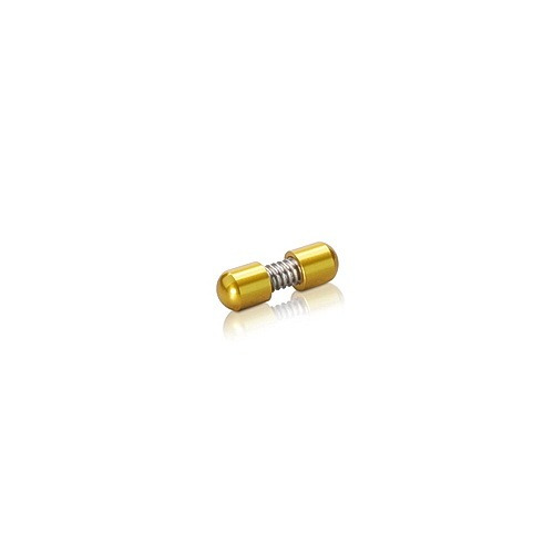 1/4'' Diameter Material Connector (Aluminum Gold Anodized) [Required Material Hole Size: 7/32'']