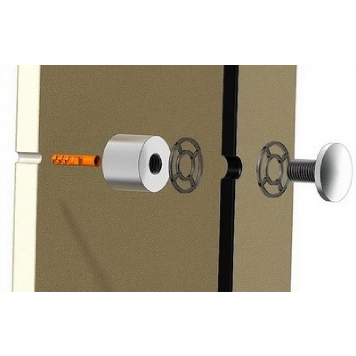 Aluminum Standoffs, Diameter 1/2, Standoff 2 1/2, Aluminum Clear