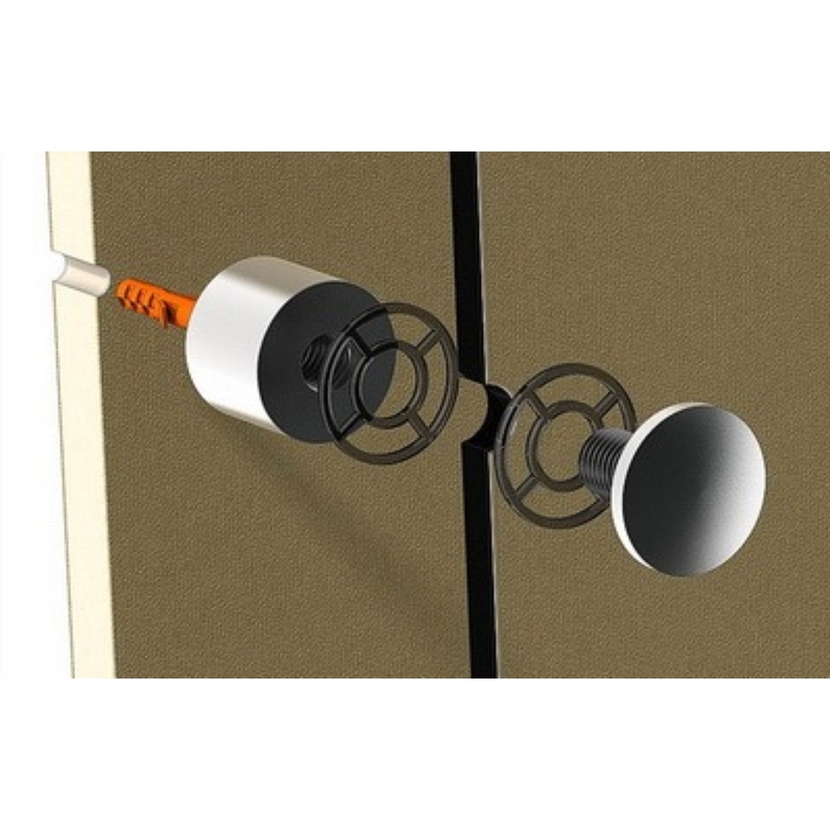 Affordable Aluminum Standoffs, Diameter 3/4'', Standoff 1/2