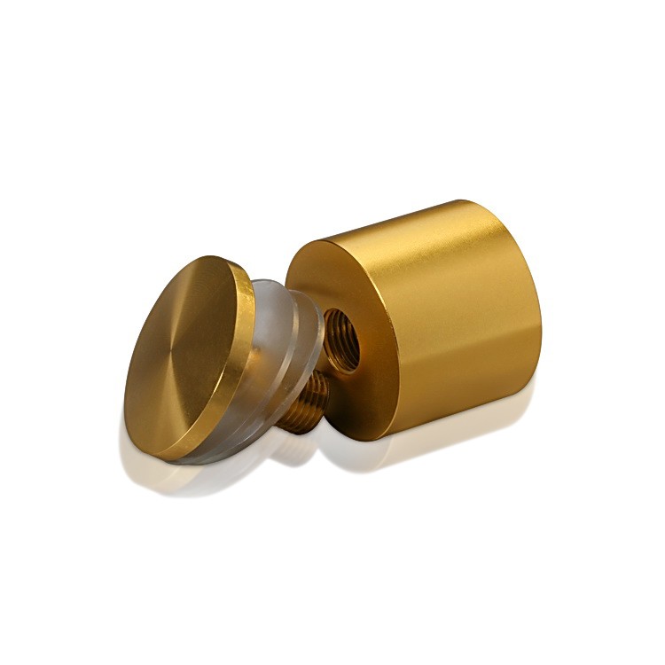 Aluminum Standoffs, Diameter: 1 1/4, Standoff: 1 3/4'', Aluminum Gold ...