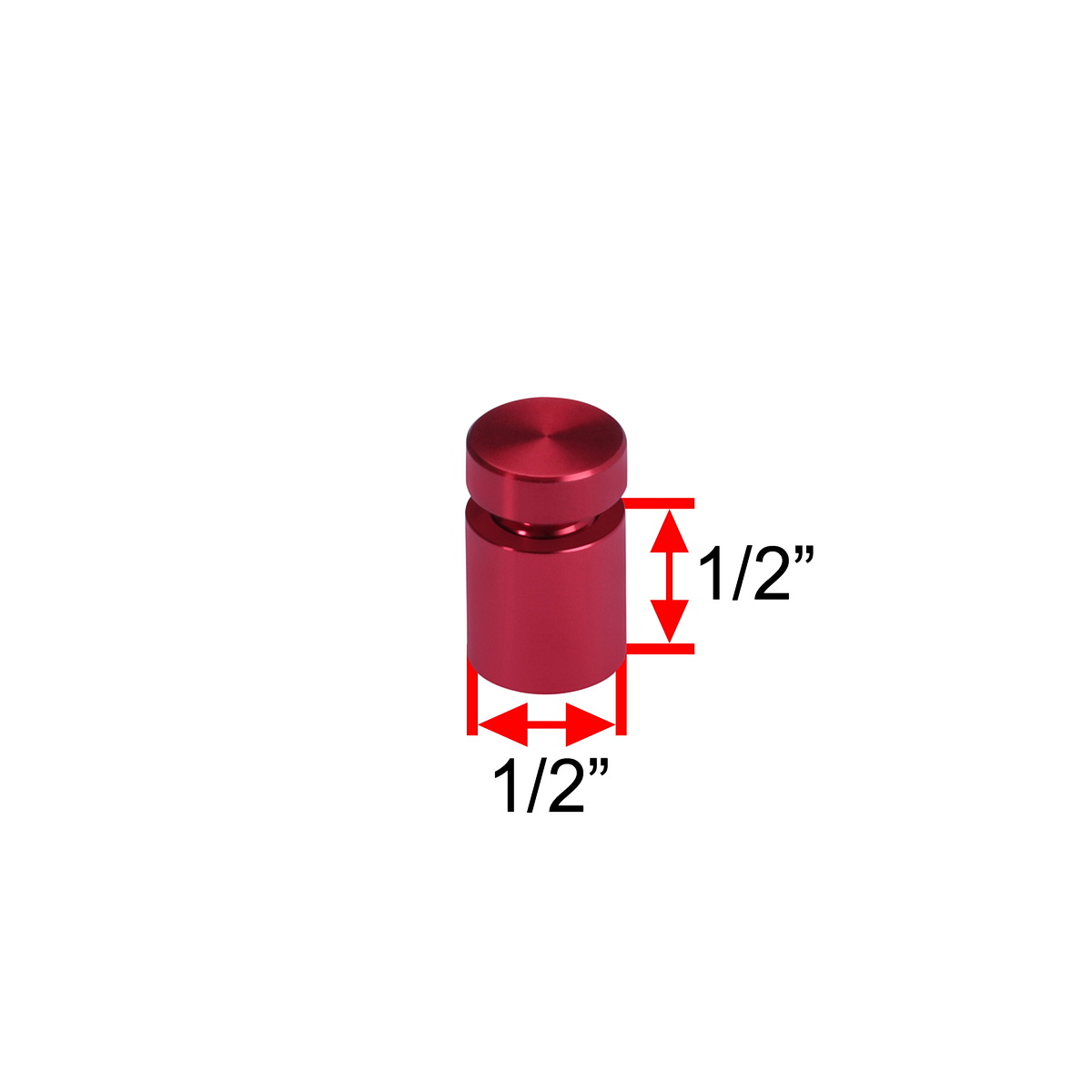 Affordable Aluminum Standoffs, Diameter 1/2'', Standoff 1/2