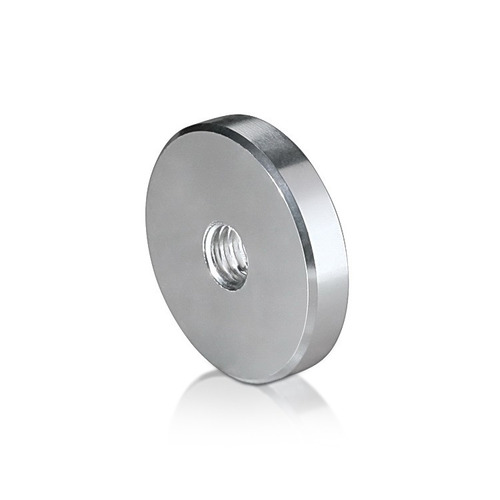 5/16-18 Threaded Barrels Diameter: 1 1/4'', Length: 1/4'', Clear Anodized [Required Material Hole Size: 3/8'' ]