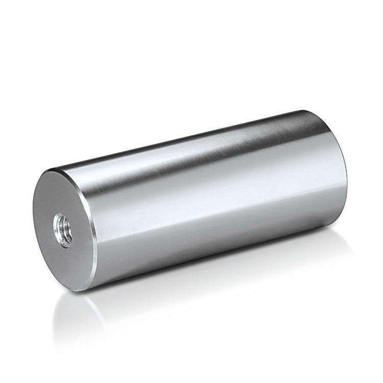 5/16-18 Threaded Barrels Diameter: 1 1/4'', Length: 10'', Clear Anodized [Required Material Hole Size: 3/8'' ]