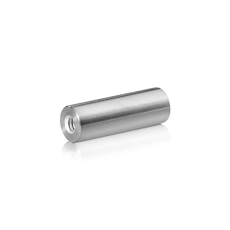 10-24 Threaded Barrels Diameter: 1/2'', Length: 1 1/2'', Brushed Satin Finish Grade 304 [Required Material Hole Size: 7/32'' ]