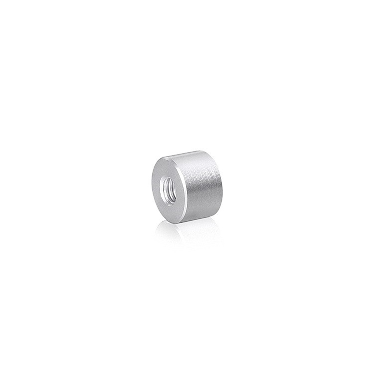 5/16-18 Threaded Barrels Diameter: 3/4'', Length: 1/4'', Clear Anodized [Required Material Hole Size: 3/8'' ]