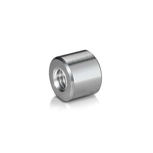 5/16-18 Threaded Barrels Diameter: 5/8'', Length: 1/2'', Clear Anodized [Required Material Hole Size: 3/8'' ]