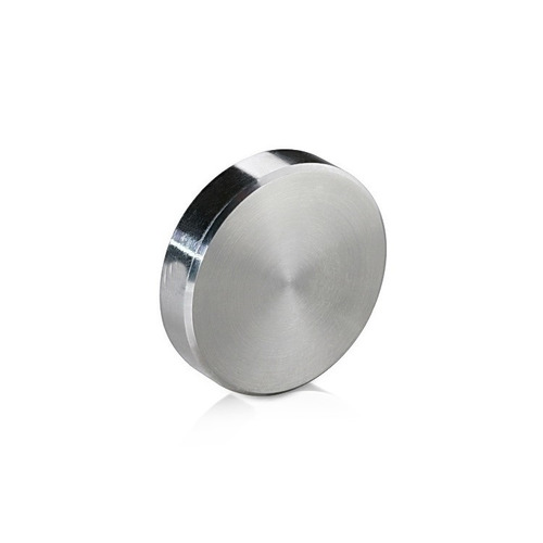 5/16-18 Threaded Caps Diameter 1 1/2'' Height: 5/16'' Brushed Satin Finish [Required Material Hole Size: 3/8'']