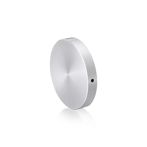 5/16-18 Threaded Locking Caps Diameter: 2'', Height: 5/16'', Clear Anodized Aluminum [Required Material Hole Size: 3/8'']