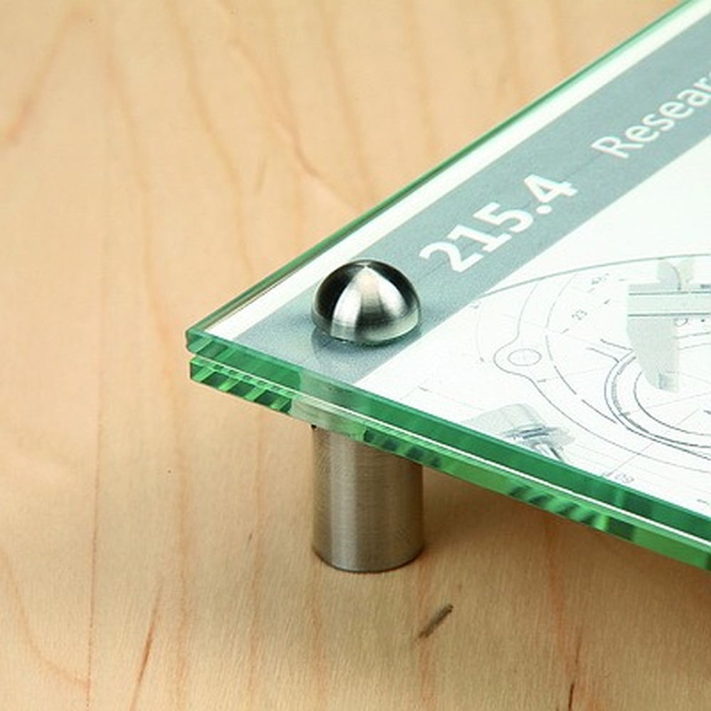 1/2'' Diameter X 1/2'' Barrel Length Stainless Steel Standoffs Rounded