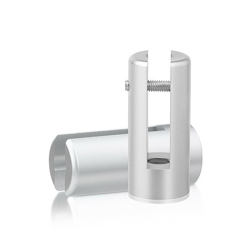 Aluminum Anodized Finish 3/4'' x 1-3/4'' Projecting Gripper, Holds Up To 1/4'' Material