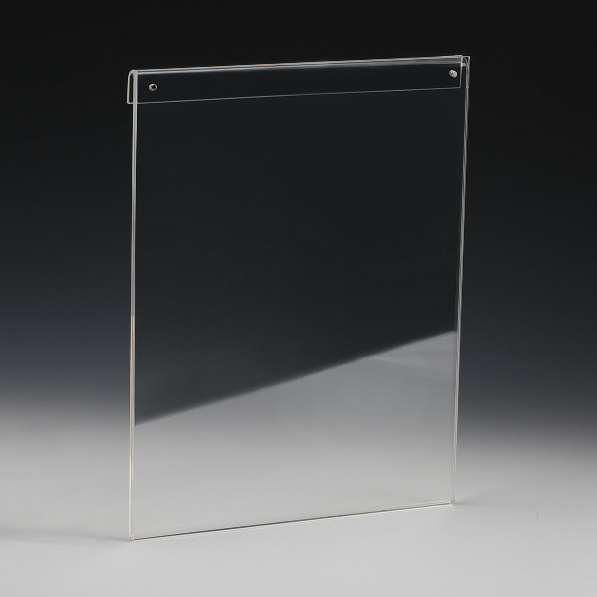 Clear Acrylic Frame for Media 8.5'' x 11'' (For vertical 1/4'' Rod Systems)