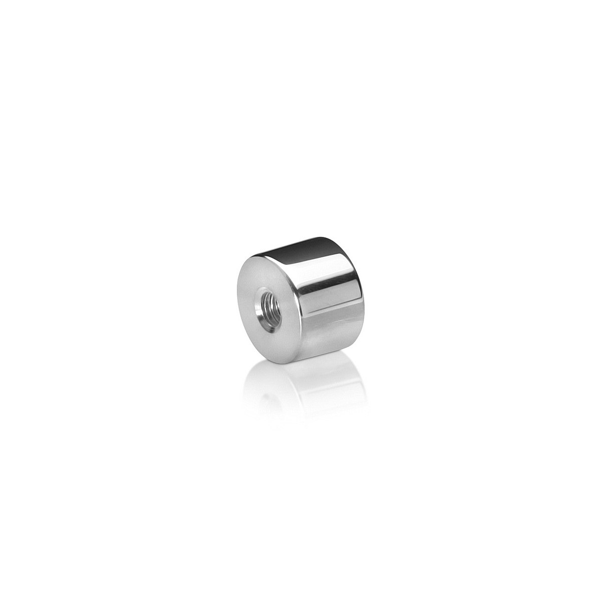 5/16-18 Threaded Barrels Diameter: 3/4'', Length: 1/2'', Polished Finish Grade 304 [Required Material Hole Size: 3/8'' ]