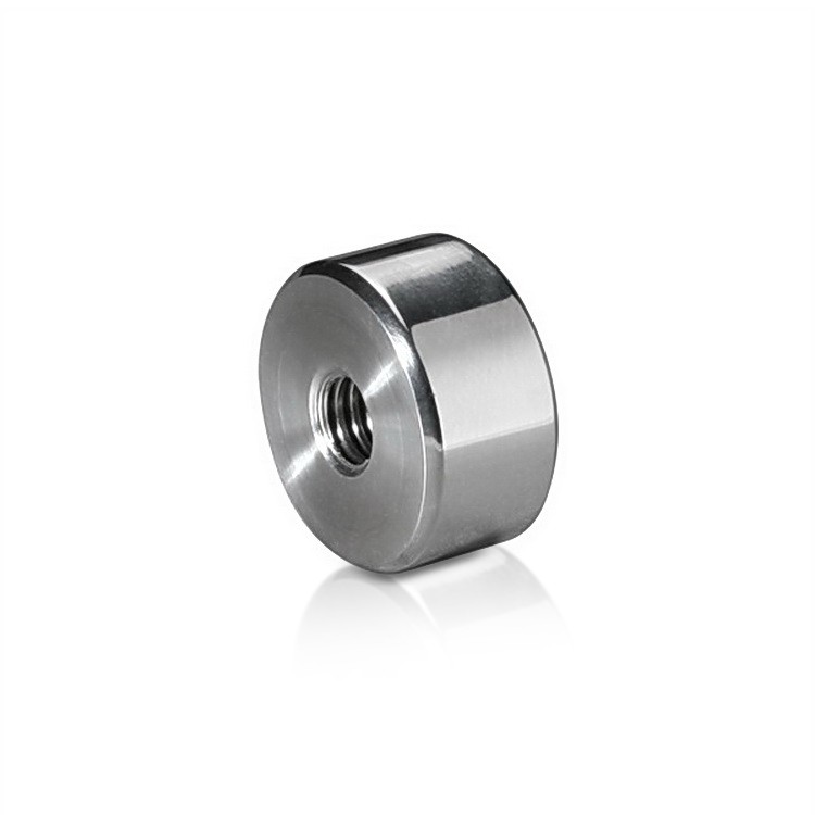 10-24 Threaded Barrels Diameter: 1'', Length: 1/4'', Polished Finish Grade 304 [Required Material Hole Size: 7/32'']