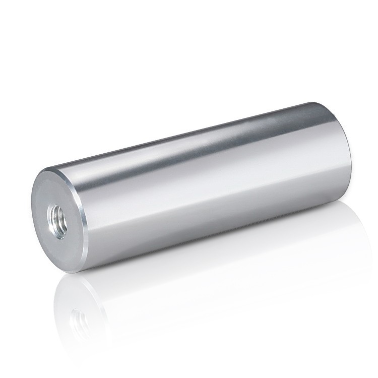 5/16-18 Threaded Barrels Diameter: 1'', Length: 4'', Brushed Satin Finish Grade 304 [Required Material Hole Size: 3/8'' ]