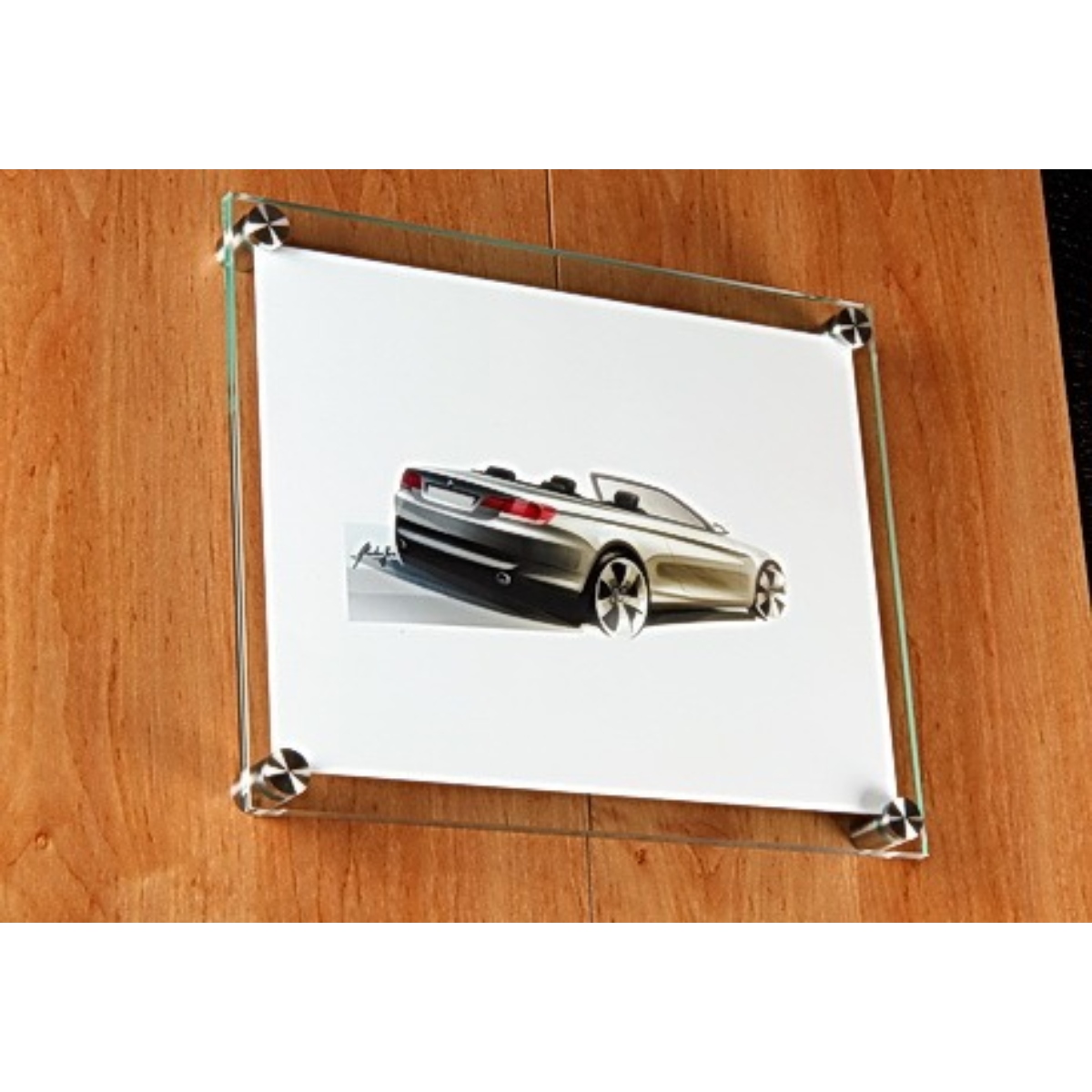 316 Marine Grade Stainless Steel Locking Standoffs, Diameter 3/4'', Standoff 1'', Satin Finish