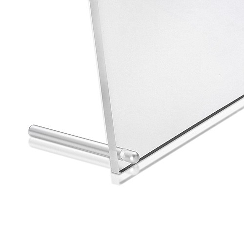 1/4'' Diameter x 3'' Length Desktop Table Standoffs (Aluminum Clear Anodized) [Required Material Hole Size: 7/32'']