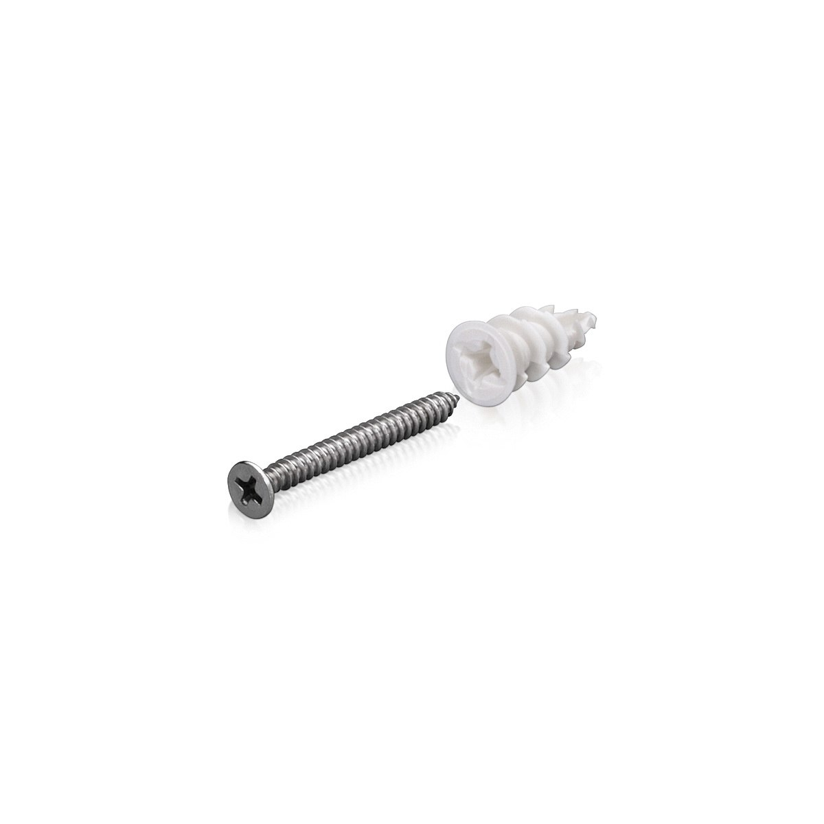 #6 Stainless Steel Screw and Nylon Anchor Package for Drywall