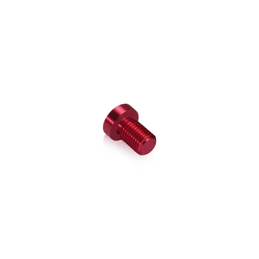AS12-12RD Head replacement for Mbs-Standoffs 1/2'' Diameter x 1/2'' Barrel Length, Aluminum Chery Red Finish Standoffs (No Washer).