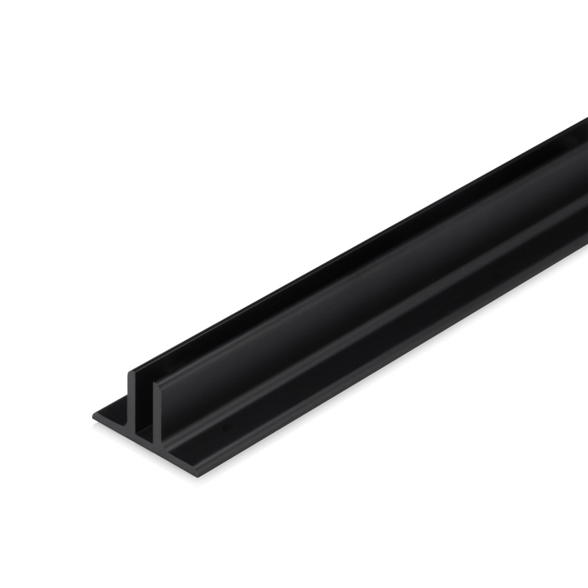 48'' Length Matte Black Aluminum Direct Sign Mounts for 1/4'' Substrate (No pre-drilled holes, and No set screws)
