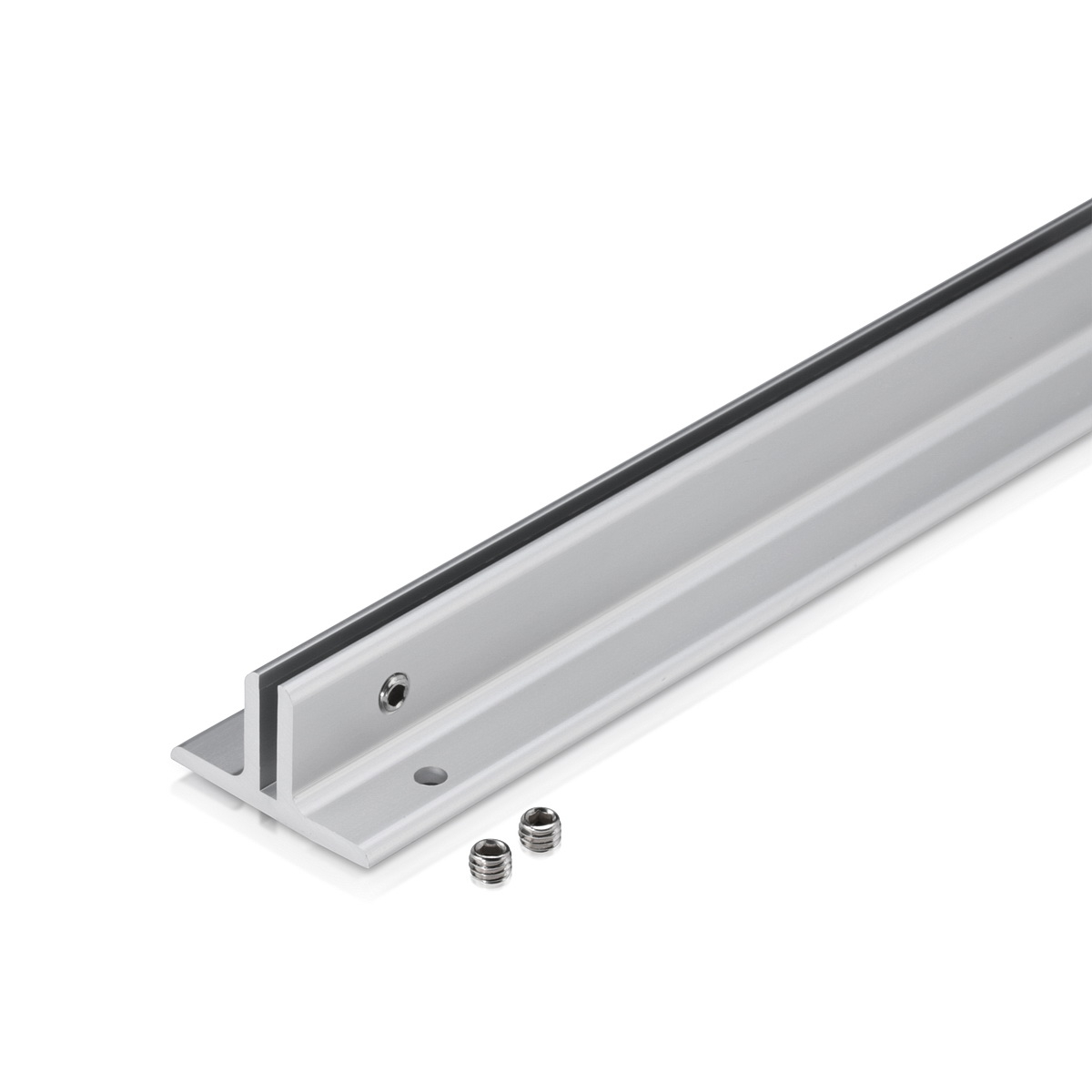 2'' Length Clear Aluminum Direct Sign Mounts for 1/8'' Substrate
