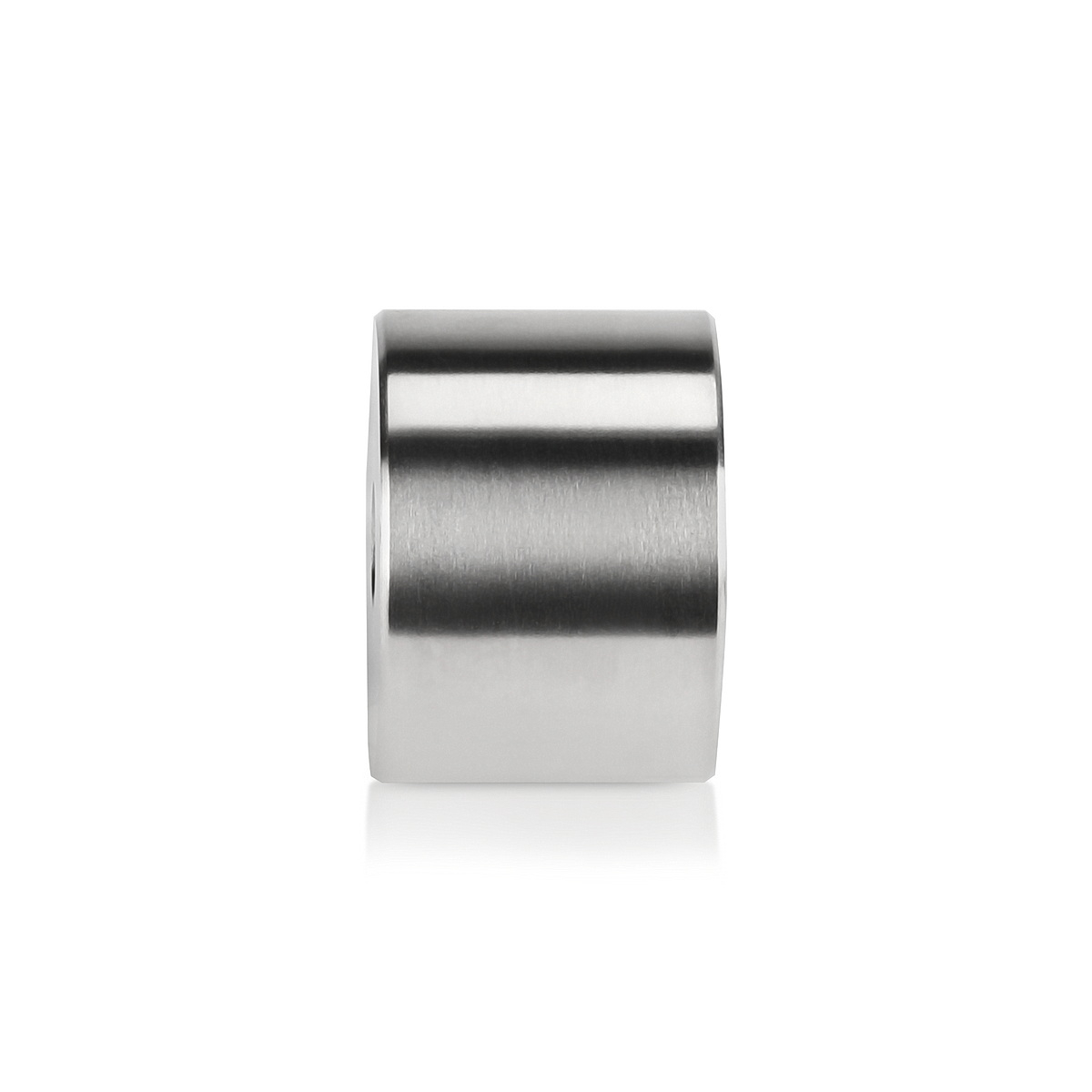 3/8-16 Threaded Barrels Diameter: 1 1/2'', Length: 1 1/16'',  Stainless Steel 304, Brushed Satin Finish [Required Material Hole Size: 3/8'' ]