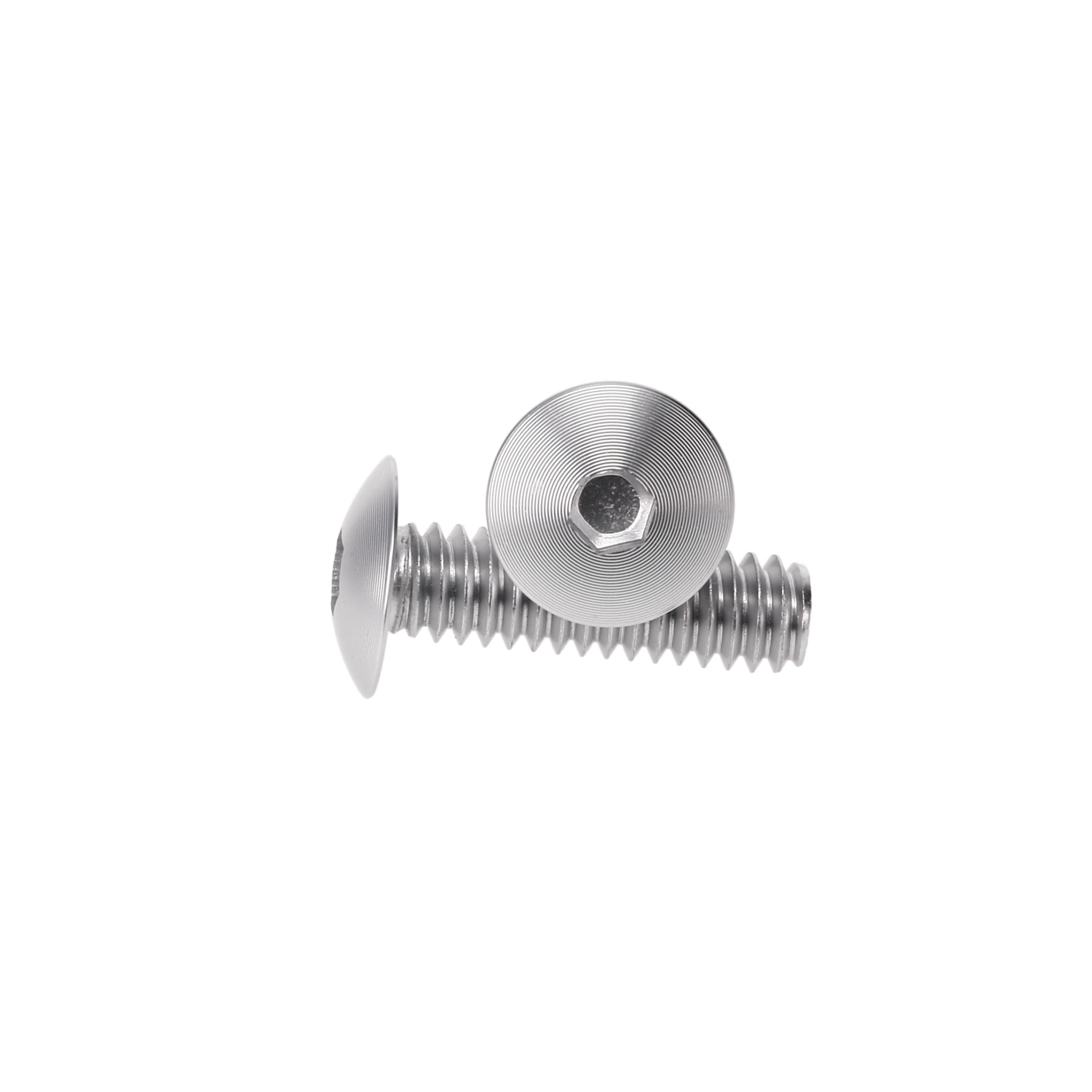 Clear Anodized Aluminum Bolt 1/4-20 Thread, length 7/8'', 5/32'' Hex Broach