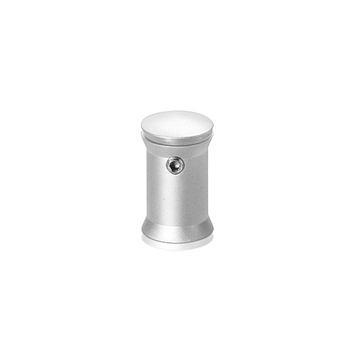5/8'' Diameter X 7/8'' Barrel Length Aluminum Standoffs Rounded Head Satin Silver Finish (for Indoor) Tamper Proof [Required Material Hole Size: 3/8'']