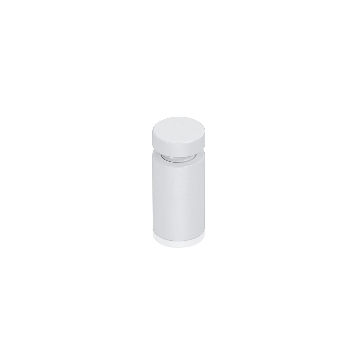 1/2'' Diameter X 3/4'' Barrel Length, Affordable Aluminum Standoffs, White Coated Finish Easy Fasten Standoff (For Inside / Outside use) [Required Material Hole Size: 3/8'']