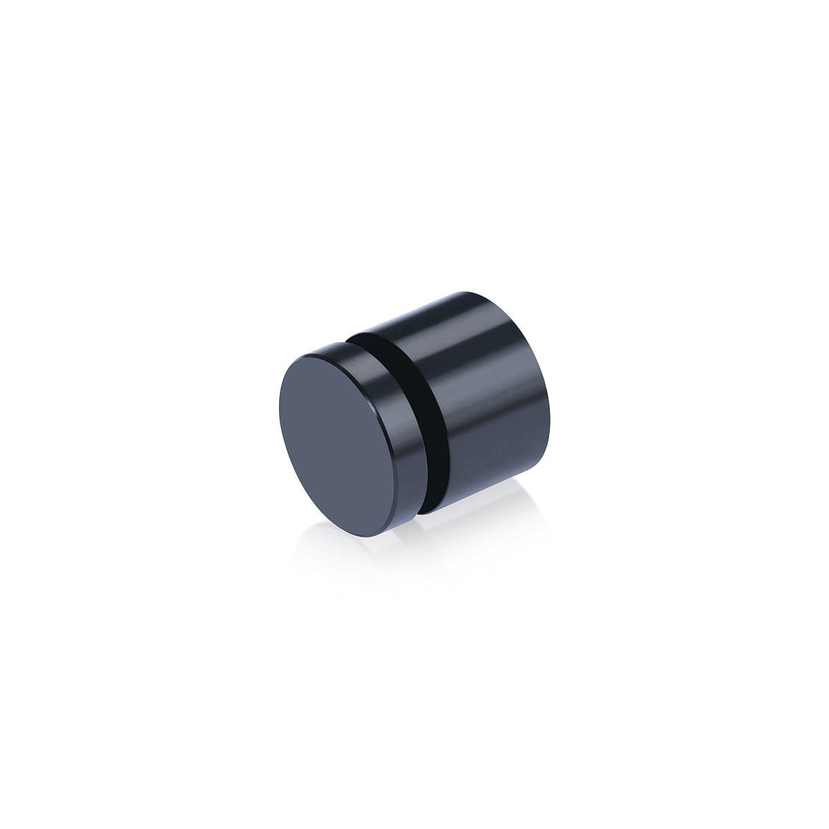 3/4'' Diameter X 1/2'' Barrel Length, Affordable Aluminum Standoffs, Black Anodized Finish Easy Fasten Standoff (For Inside / Outside use) [Required Material Hole Size: 7/16'']