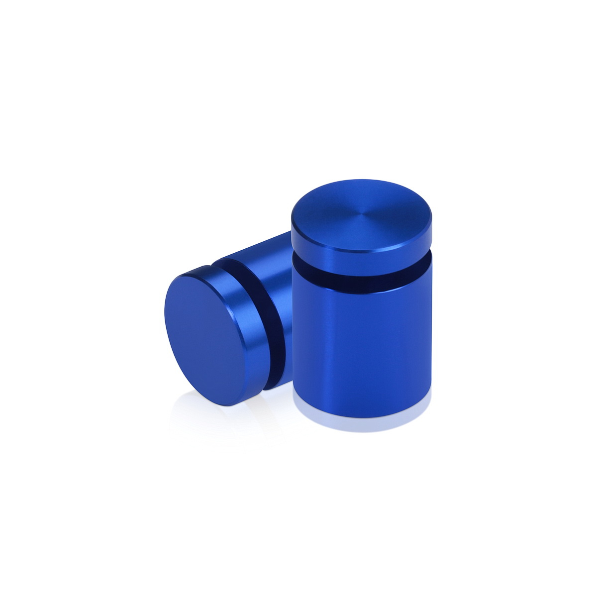 Affordable Aluminum Standoffs, Diameter: 3/4'', Standoff:  3/4'', Aluminum Blue Finish