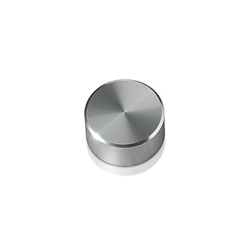 10-24 Threaded Locking Caps Diameter: 5/8'', Height: 5/16'', Clear Anodized Aluminum [Required Material Hole Size: 7/32'']