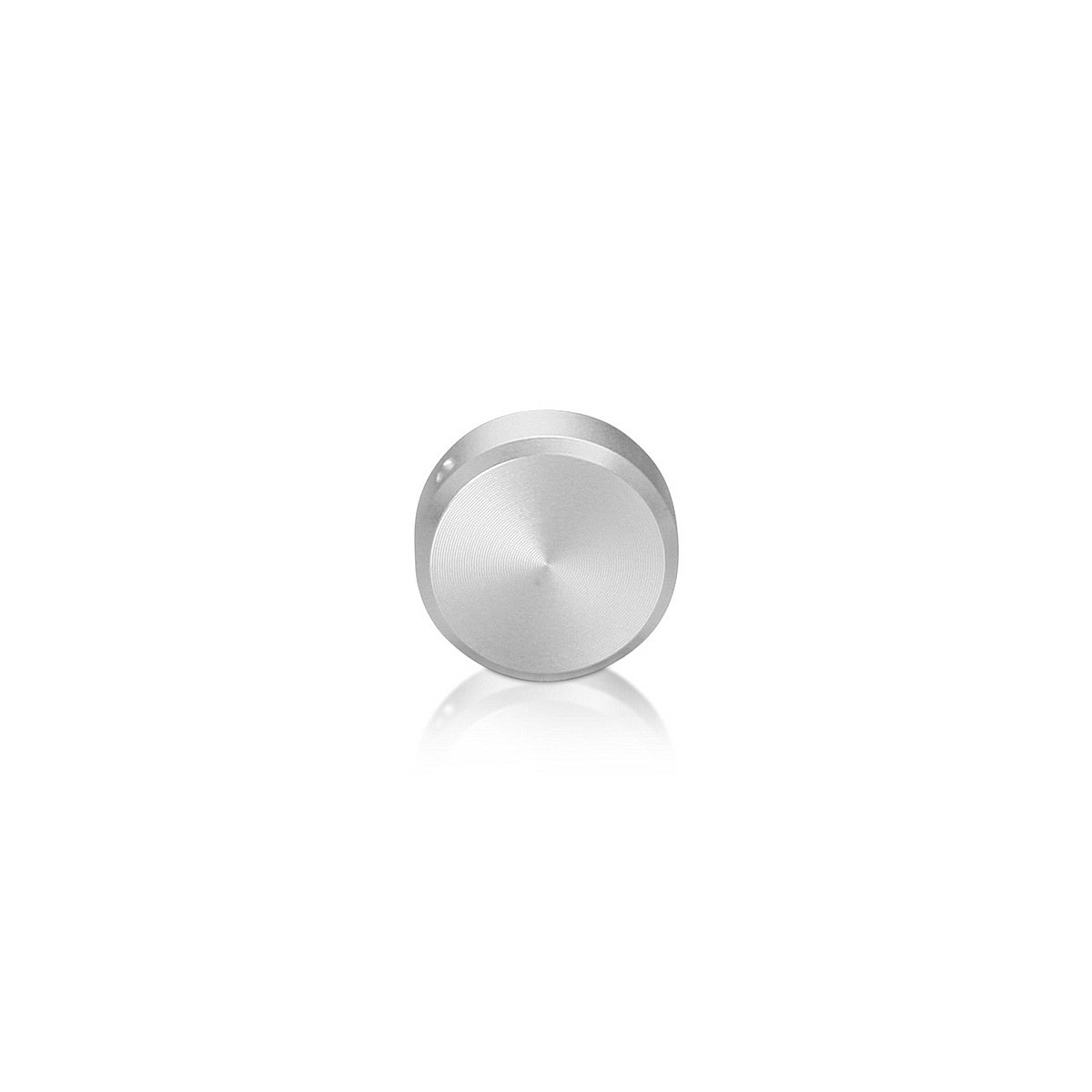 1/4-20 Threaded Locking Caps Diameter: 3/4'', Height: 1/4'', Clear Anodized Aluminum [Required Material Hole Size: 5/16'']