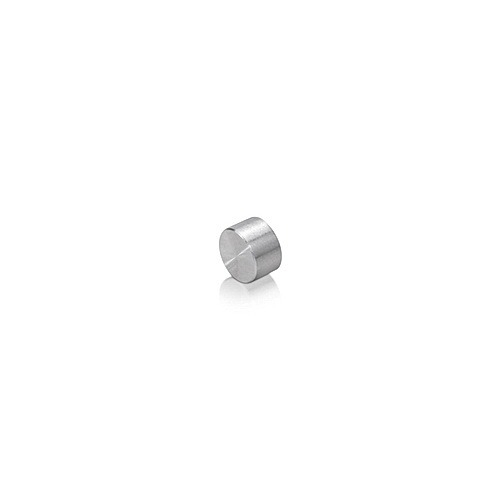 6-32 Threaded Caps Diameter: 1/4'', Height: 5/32'', Satin Stainless Steel
