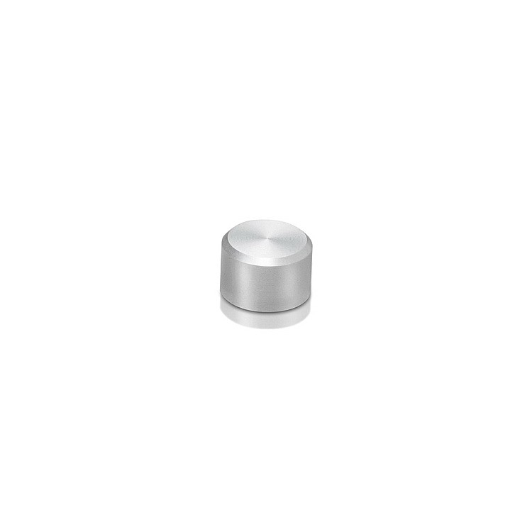 M5 Threaded Caps Diameter: 3/8'', Height: 1/4'', Clear Anodized Aluminum M5 Threaded [Required Material Hole Size: 7/32'']