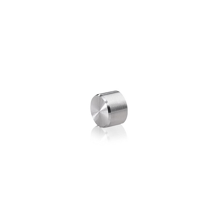 10-24 Threaded Caps Diameter: 3/8'', Height: 1/4'', Satin Stainless Steel