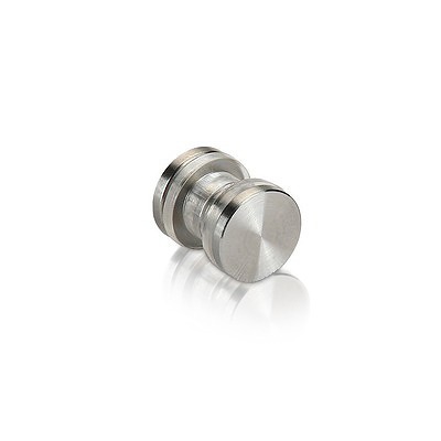 1/2'' Diameter Material Connector For Glass or other Material (Stainless Steel Satin Brushed)