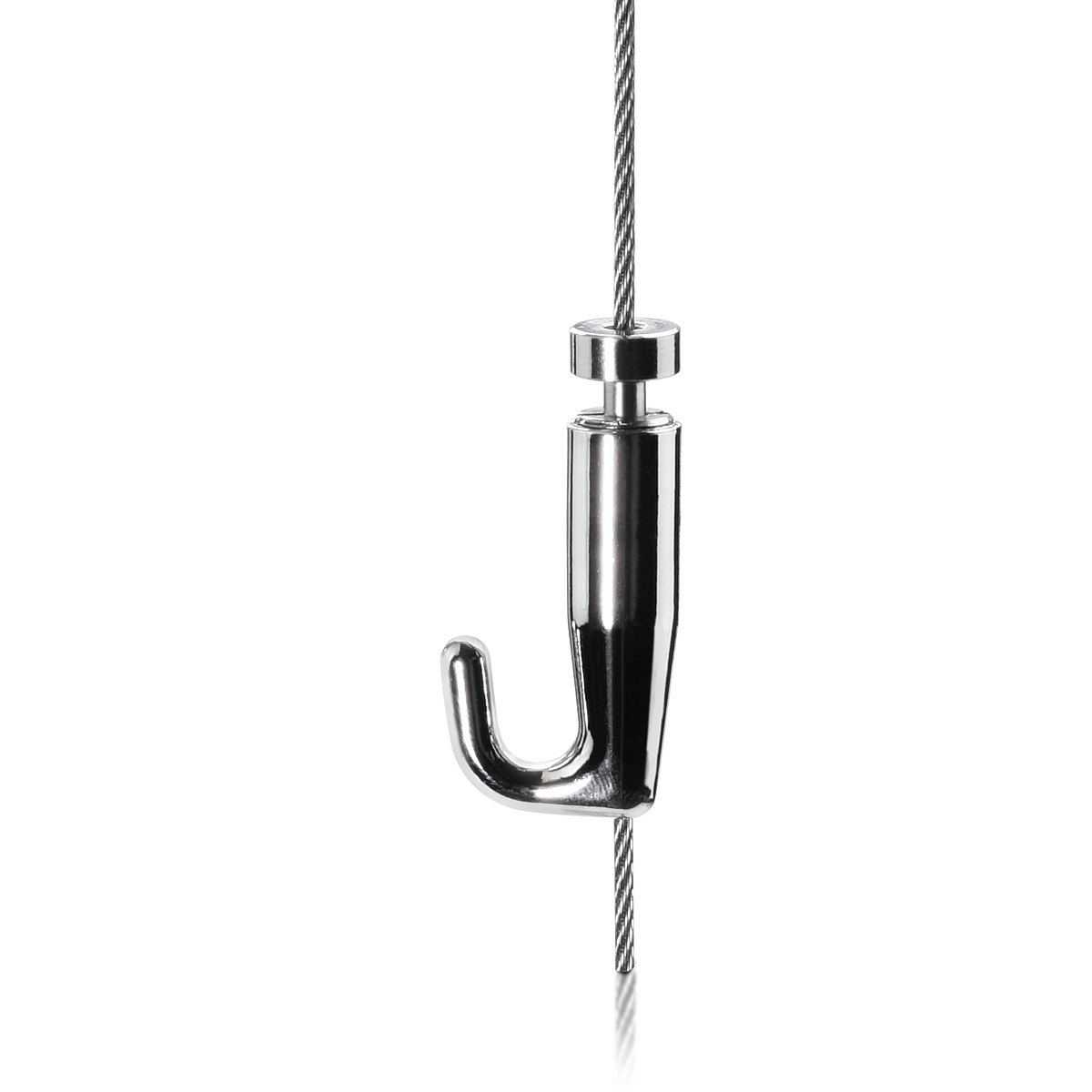 Self-Gripping Anchor Hook ''Nickel Plating'' Finish  (For Cable Diameter 0.06'' to 0.08'')