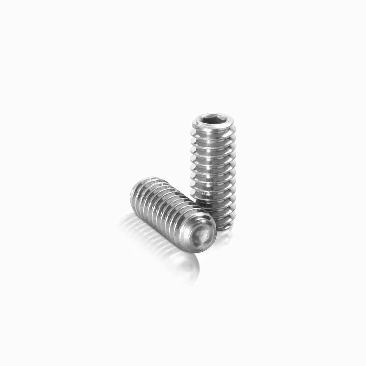 (Set of 4) 1'' Diameter X 1/2'' Barrel Length, (316 Marine Grade) Stainless Steel Brushed Finish. Easy Fasten Standoff with (4) 2216Z Screws and (4) ANC2 Anchors for concrete or drywall and (1) M4 Allen Key (For Inside/Outside use) [Required Material Hole