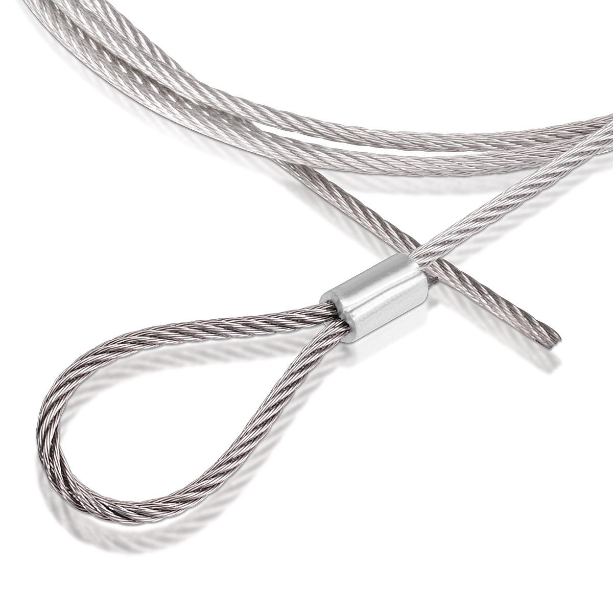 Looped Stainless Steel Cable - 120''