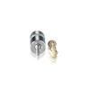 5/16-18 Threaded Barrels Diameter: 5/8'', Length: 1/4'', Clear Anodized [Required Material Hole Size: 3/8'' ]